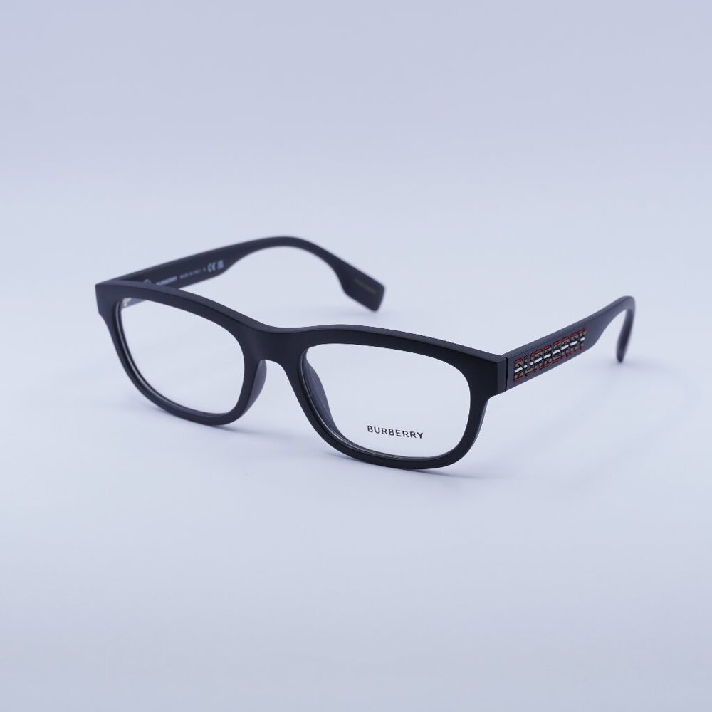 Burberry BE2385U 3464 Eyeglasses Black 56mm Rectangle Frame